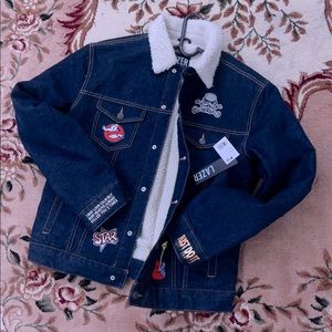 Denim jacket sherpa